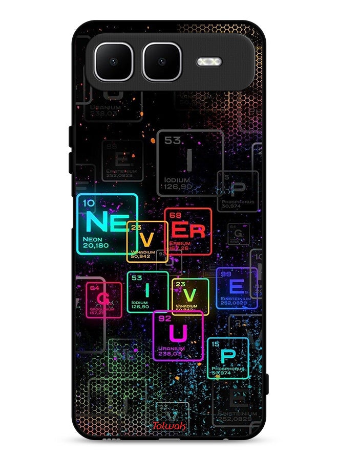 Tolwak Infinix Smart 10 Plus Protective Case Cover Never Give Up Art