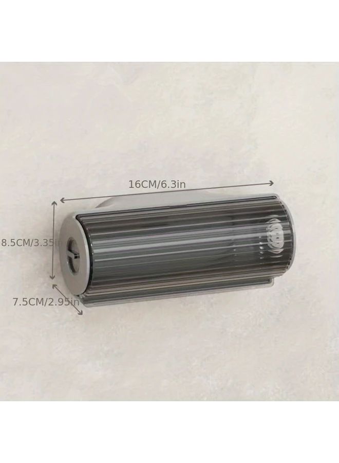 Wall Mounted Trash Bag Dispenser Storage Box Black Holds 100 200 Bags Kitchen Bathroom Space Saving - Image 5