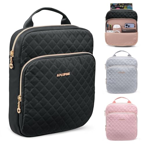 Aplufine Book Sleeve With Zipper Book Pouch, Book Protector Bag,Book Sleeve for Book Lovers, Book Cover, Book Carrying Case for Book Accessories, Study Suppliers, Black - Image 1