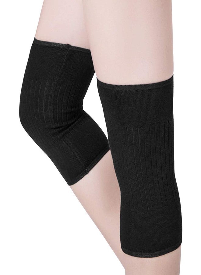 MioCloth Thermal Knee Warmer Sleeve Winter Leg Brace Protector Circulation Improvement,Joint Pain Relief,Knee Arthritis Knitted Wool for Men Women Running Gym Yoga Fitness Keep Warm Soft Knee Brace 1 Pair - Image 1
