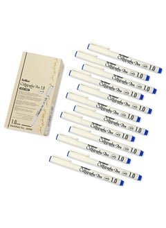 Artline Artline 12 Pieces EK-241N/AB Arabic Caligraphy Pen Acid Free, Line 1.0mm, Colour:Blue - ARFPAR241BL  - Image 1