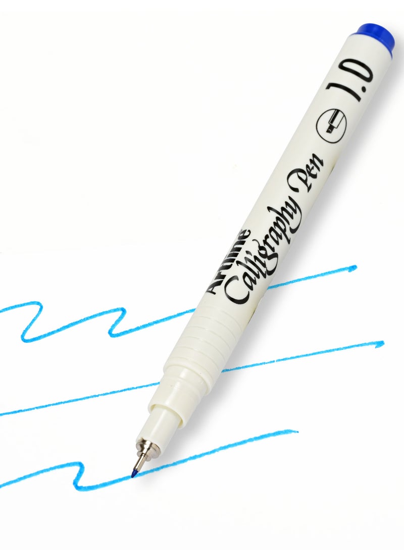 Artline Artline 12 Pieces EK-241N/AB Arabic Caligraphy Pen Acid Free, Line 1.0mm, Colour:Blue - ARFPAR241BL  - Image 2