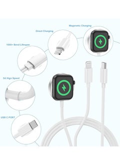Generic 2-In-1 20W Type C PD Fast  Charger | Apple Watch Charger | USB C Wall Fast Charger with USB C to Lightning Cable&Apple Watch Charging Cable, Compatible with iPhone 14/14 Pro/14 Pro Max/13/12 & Apple Watch Series10/9/8/7/6/ SE5/4/3/2/1  - Image 3