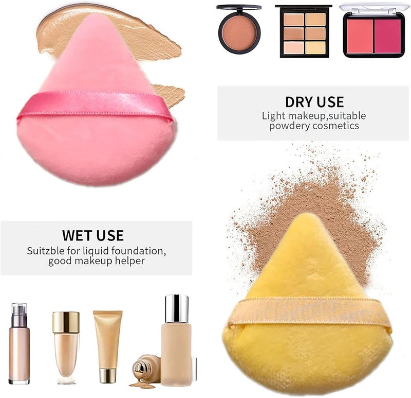 ToolHouse Makeup Sponge Set for Dry & Wet Use, 11 Pcs Multi Colored Soft Beauty Sponges, Foundation Blending Sponge for Liquid, Powder, Concealer and Cream, Makeup Tools (Yellow) - Image 3