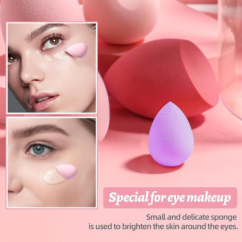 ToolHouse Makeup Sponge Set for Dry & Wet Use, 11 Pcs Multi Colored Soft Beauty Sponges, Foundation Blending Sponge for Liquid, Powder, Concealer and Cream, Makeup Tools (Yellow) - Image 4