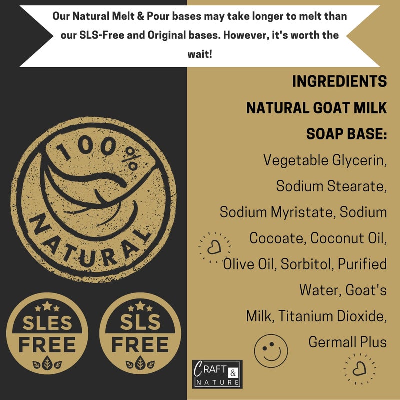 Craft & Nature 4 LB All Natural Unscented Goat Milk Moisturizing Glycerin Melt And Pour Soap Base for Soap Making - Image 4
