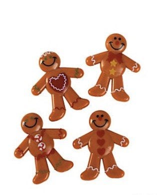 Fun Express Deluxe Holiday Mini Vinyl Gingerbread Men 48 Count - Image 1