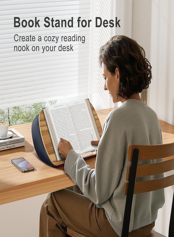 حامل كتب ERGONOV على شكل وسادة حضن للقراءة بدون استخدام اليدين، وسادة قراءة مريحة تقلل من إجهاد الرقبة، فكرة مثالية لمحبي الكتب في غرفة النوم أو أي مكان آخر مع مقعد للقراءة (رمادي) - Image 3