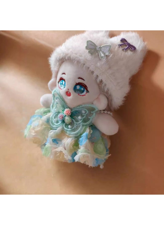 Generic - Doll Coat 10cm Cotton Doll Starfish Body Normal Body 15cm Clothes Skirt Year Jumpsuit Collection-Specifications:10cm-color:Sleeping Pink Love Bedding 10cm - Image 1