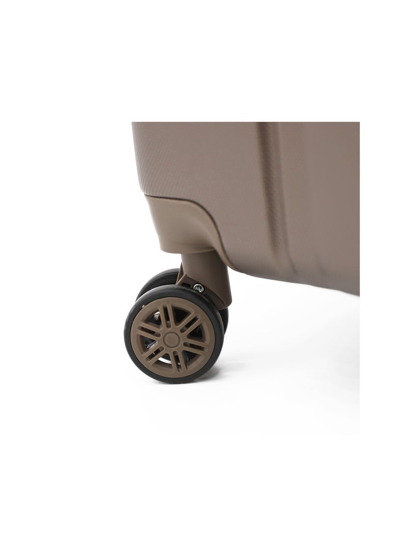 GIORDANO - Hardshell Luggage Trolley Bag 3 Pieces Set,Brown (S-20",M-24",L-28") - Image 1