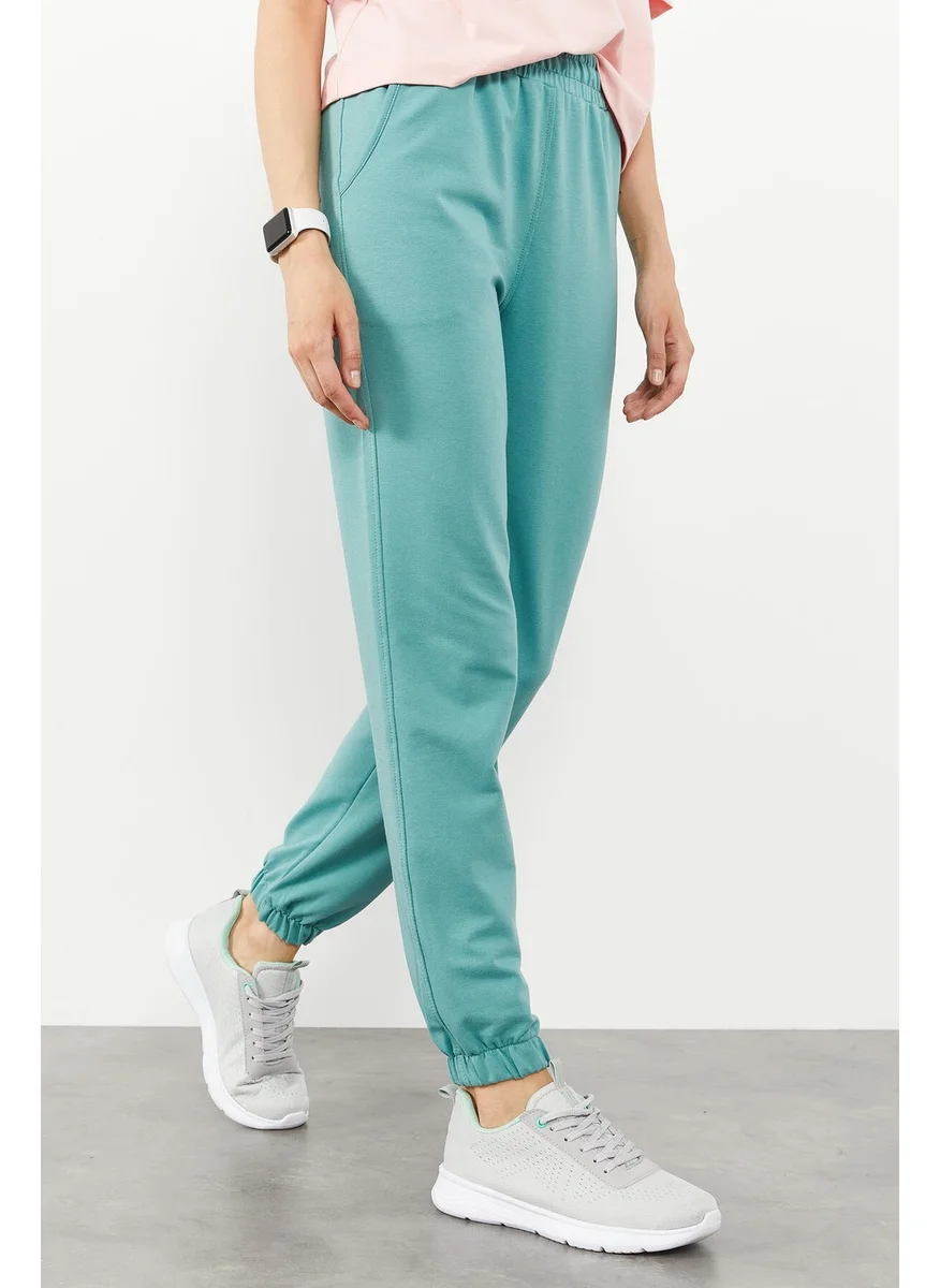 Tommy Life Elastic Leg Classic Mint Green Women's Tracksuit Bottoms