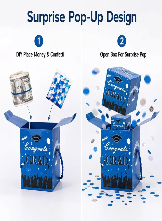WesGen 2026 Graduation Explosion Gift Box – 12PCS Pop Up Cash Money Holder, Creative Surprise Money Gift for Graduate Party, Fillable DIY Card, Unique Party Favor - Image 4