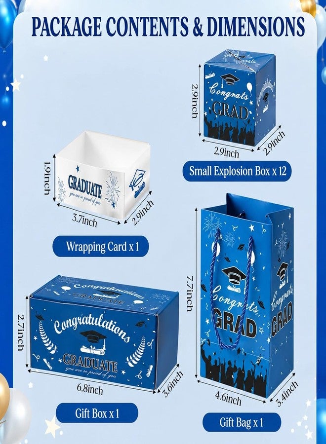 WesGen 2026 Graduation Explosion Gift Box – 12PCS Pop Up Cash Money Holder, Creative Surprise Money Gift for Graduate Party, Fillable DIY Card, Unique Party Favor - Image 2
