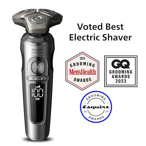 Norelco Philips Norelco S9000 Prestige Rechargeable Wet & Dry Electric Rotary Shaver with Precision Trimmer, Premium Case & Cleaning System, SP9841/84 - Image 4