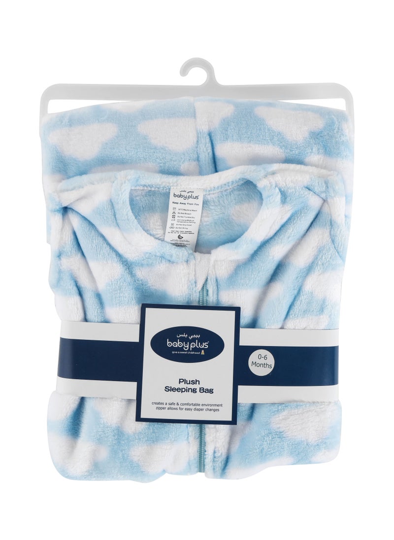 BABY PLUS - Baby Sleeping Bags Winter Newborn Knitted Universal Wrap Swaddle Blanket Stroller For 0-12 months - Blue - Image 1