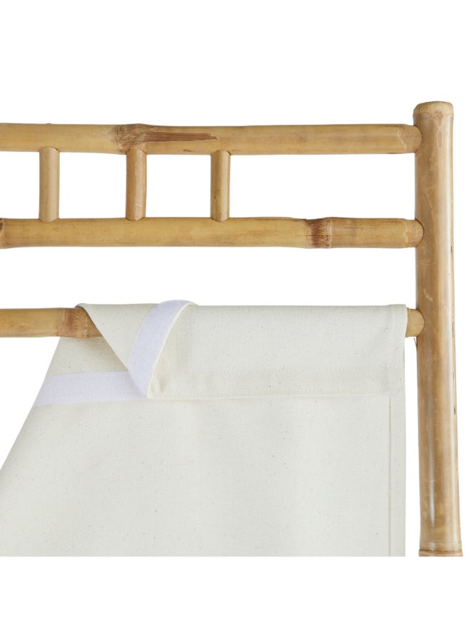 atmosphera Kalel 3-Panel Bamboo Folding Screen Divider Brown and White 170 x 135.5 x 3 cm 206013 - Image 5