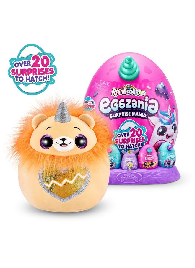 Eggzania Surprise Mania Series 1 (Lion) By Zuru, Collectible Plush Stuffed Animal, Surprise Eggs, 5 Mini Eggs, Stickers, Diy Jewelry, Slime, Ages 3+ For Girls, Children - pzsku/Z8C73995320542AD2BA2CZ/45/_/1734347895/0b5fb78d-6ba1-4b03-8f93-1ee34640f9c3