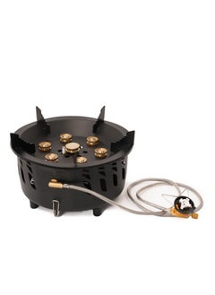 GearZone 18000W 7-Star Stove, Portable Cassette Stove Power , Can Be Connected To 3 Kinds Of Gas Bottles, Powerful Firepower Windproof Design Stove for Outdoor Cooking Camping Picnic Hiking  - Image 2