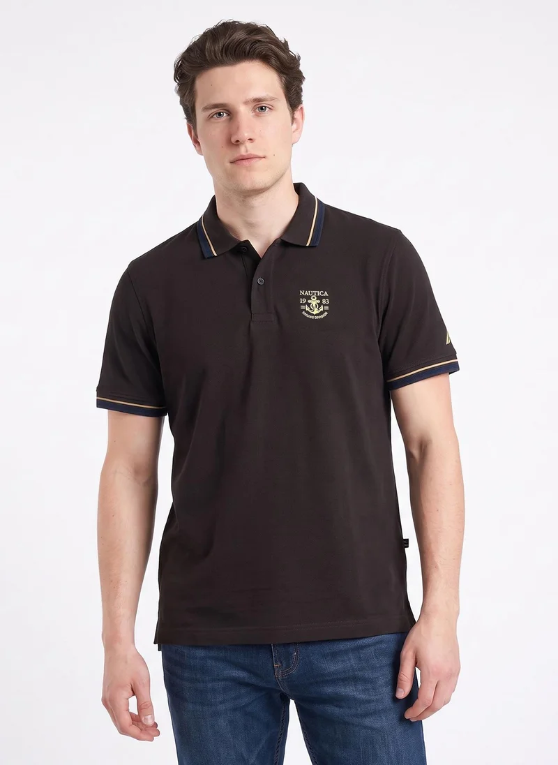 Men's Polo Regular Fit Short Sleeve Premium Essentials Cotton Polo - CoffeeBrown