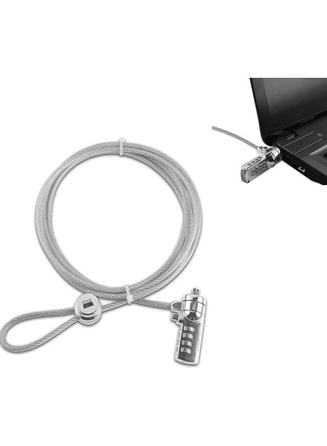 erorex Computer Laptop Cable Lock，Laptop password lock 2m computer lock zinc alloy computer encryption anti-theft lock steel wire rope computer lock - Image 1