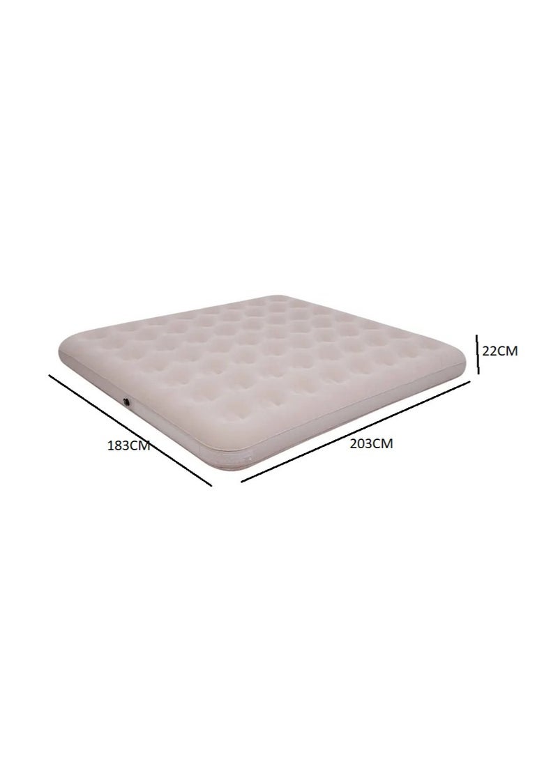 FULL JOY High Quality Mattress ,Blow Up Camping Flocked Air Bed 203cm*183cm*22cm(79.9"*72"*8.7")  - Image 3