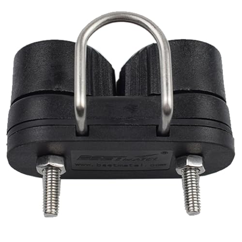 RANDDER Cam Cleats with Wire Flaired Leading Ring, Nylon Cammatic Cleats for Rope 3mm-15mm, Marine Boat Kayak Equipment Fast Entry (Black, One Size(Pack of 2)) - Image 3