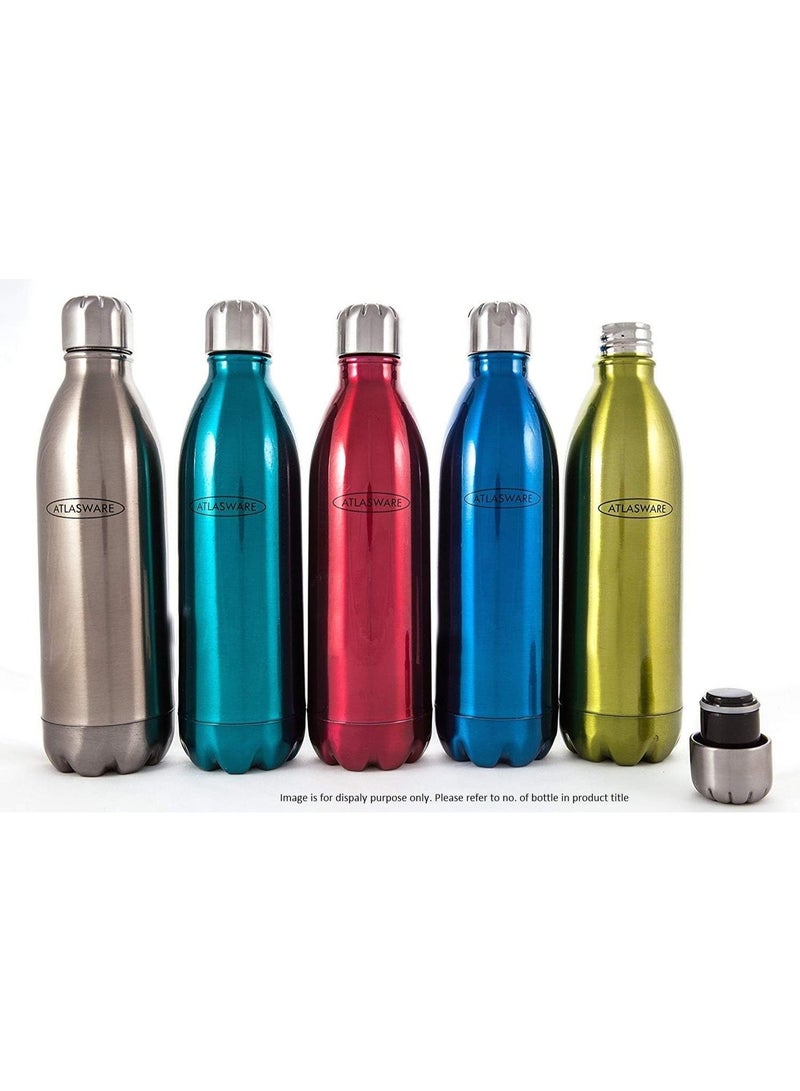 Atlasware Double Wall Stainless Steel Vacuum Bottle - 1000ml - Image 1