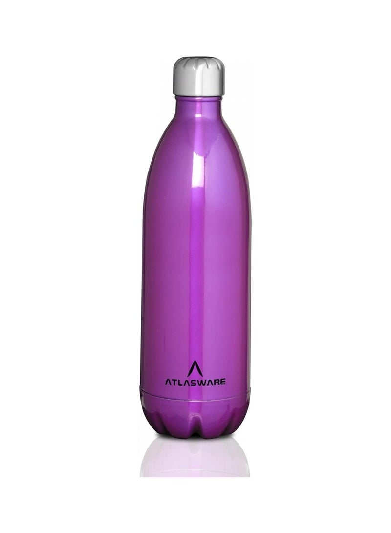 Atlasware Double Wall Stainless Steel Vacuum Bottle - 1000ml - Image 4