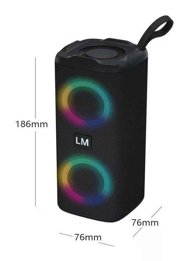 Portable Bluetooth Speaker IPX7 Waterproof Wireless Speaker with LED Melody with 70W High Volume Stereo Sound Support USB Outdoor RGB Wireless Stereo Round Speaker Surround Sound for Home Party Outdoor Picnic