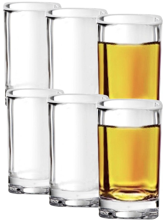 Youngever 6 Pack Plastic Shot Glass Set, Plastic Shot Cups, Clear Shot Glass (2.5 Ounce) - Image 1