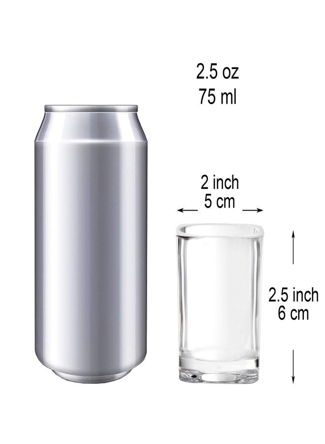 Youngever 6 Pack Plastic Shot Glass Set, Plastic Shot Cups, Clear Shot Glass (2.5 Ounce) - Image 2