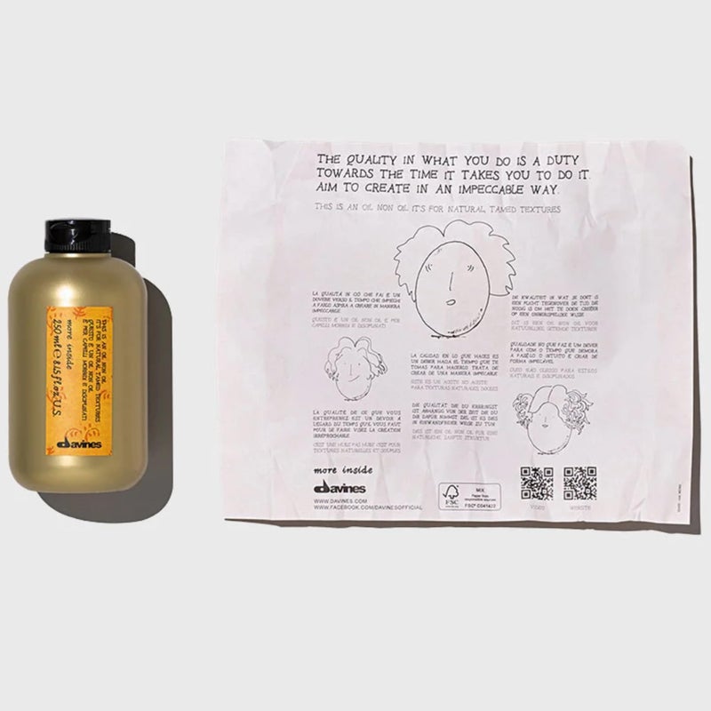 Davines This is an Oil Non Oil, For Natural Look with Hydrated Texture, Smooth Frizz Without Residue, 8.45 Fl. Oz. - Image 2