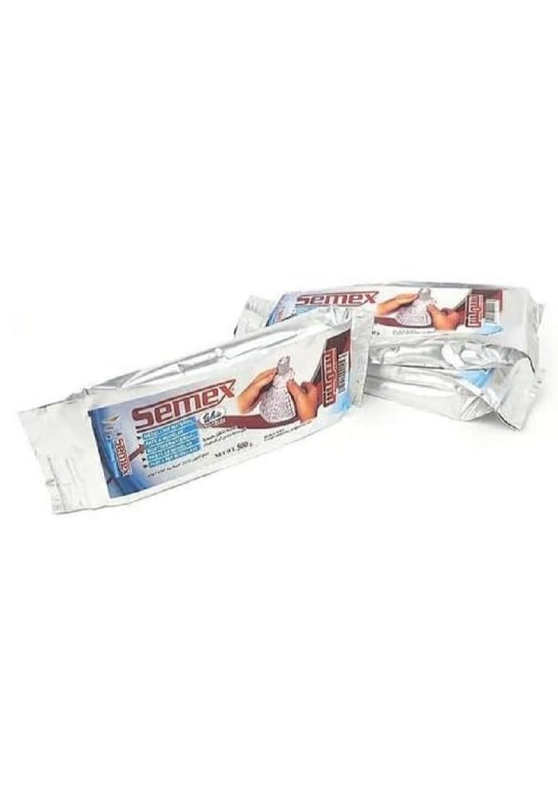 Semex Aswan clay for modeling and artistic works, white color (half a kilo) - Image 1