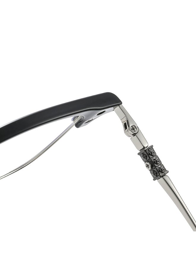 بوكيلار نظارات مسطحة عصرية من PUKCLAR خفيفة الوزن 17 جرام إطار TR90+سبائك وسادات أنف ناعمة للرجال والنساء السعودية - Image 4