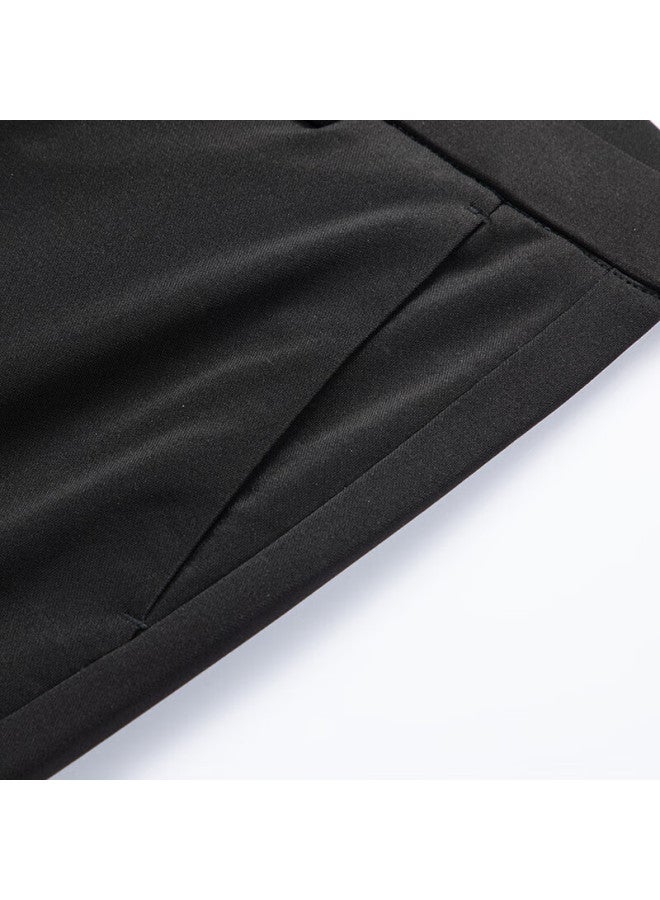 Tucano Casual Pants For Men, Summer Stretch Slim Fit Versatile Dress Pants, Business Casual Comfortable Trousers, Men's Clothing, Black, Size 31 - Image 3