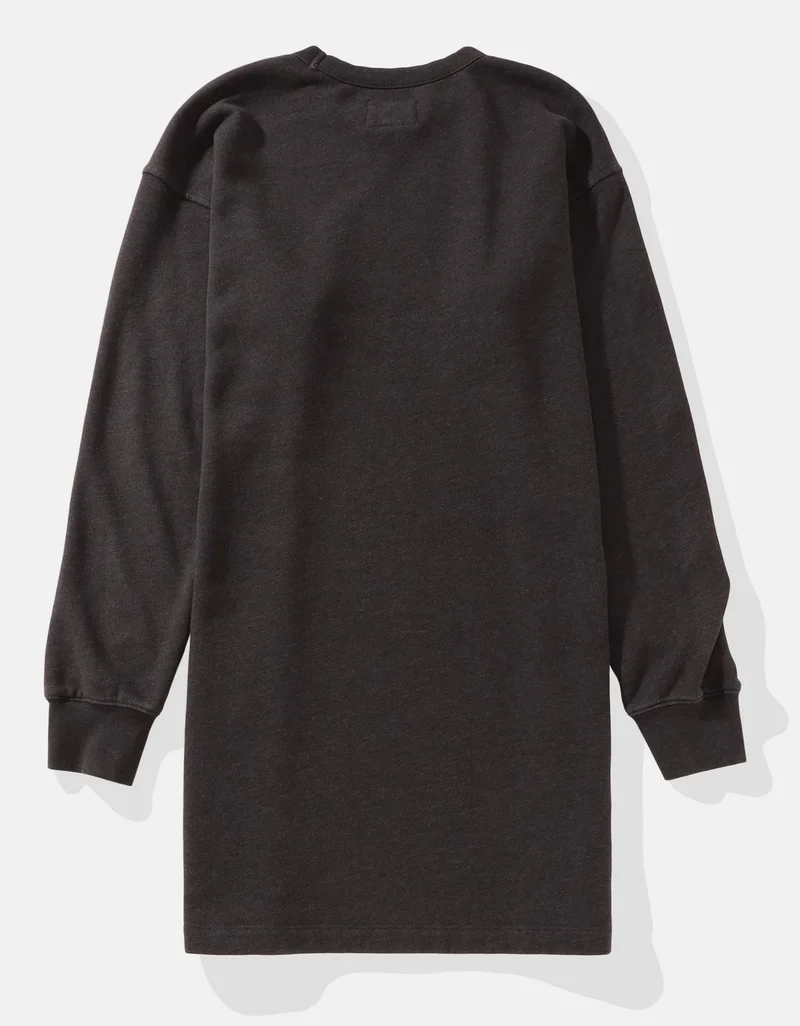 American Eagle AE Fleece Graphic Mini Sweatshirt Dress