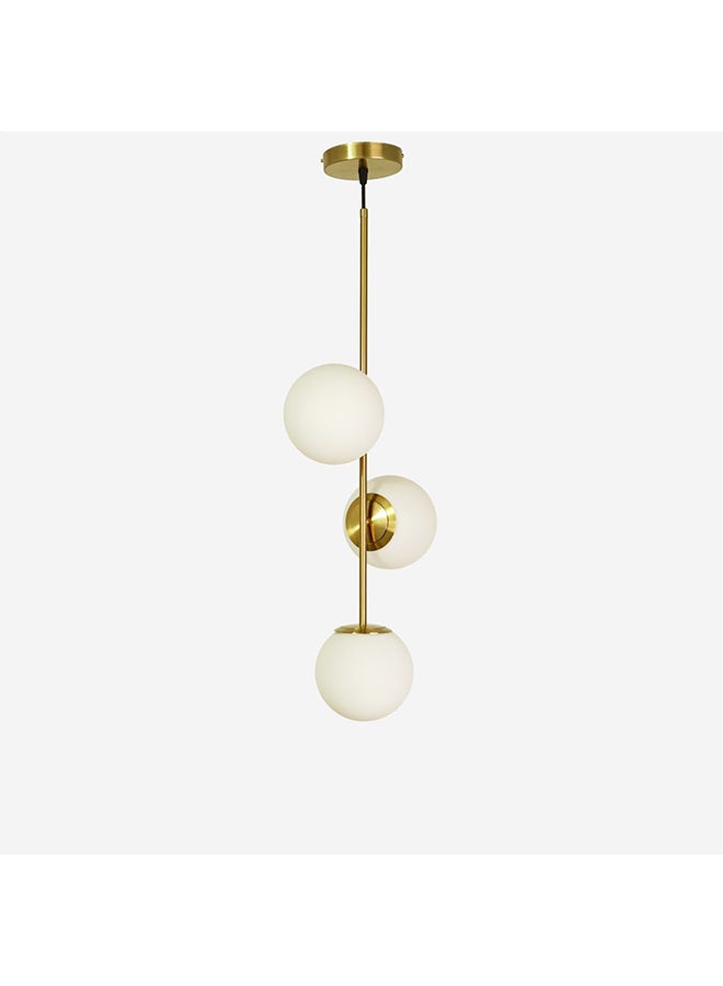 Bulbs 3 Lights Gold Pendant