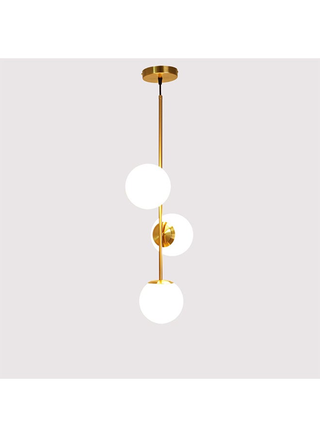 Bulbs 3 Lights Gold Pendant