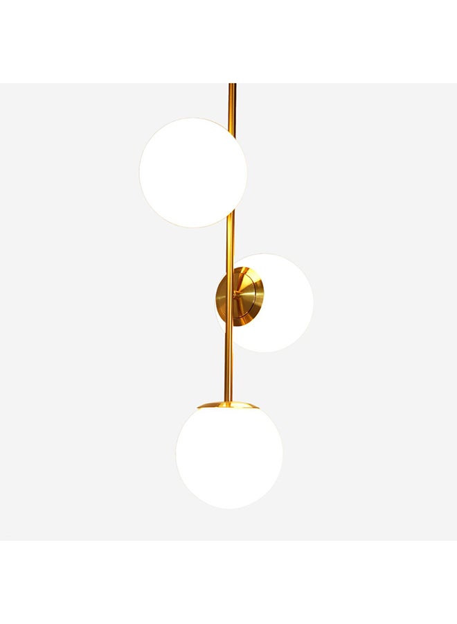 Bulbs 3 Lights Gold Pendant