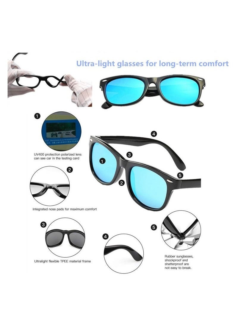 Generic Kids Polarized Sunglasses Rubber Flexible Shades for Girls Boys Age 3-9  - Image 4