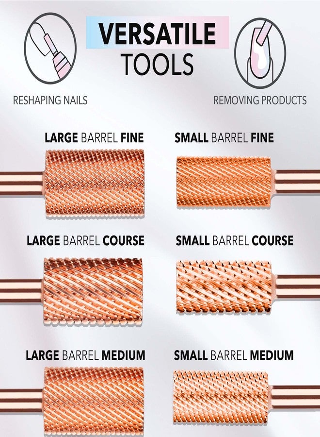 Kiara Sky Small Barrel Fine Drill Bit | Carbide Bit with an X-Cut Design | for Beyond Pro Drill | Rose Gold - Image 3