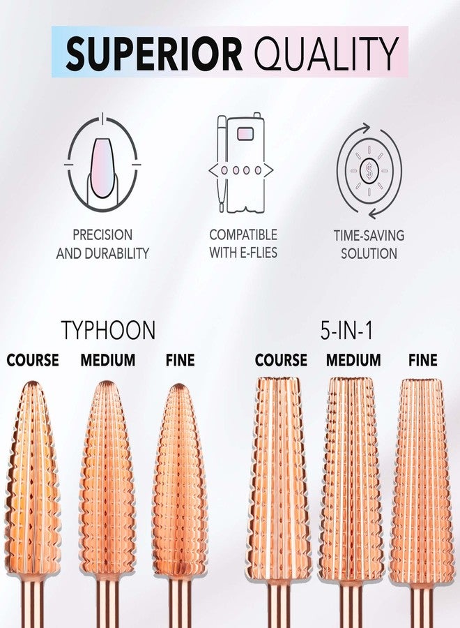 Kiara Sky Small Barrel Fine Drill Bit | Carbide Bit with an X-Cut Design | for Beyond Pro Drill | Rose Gold - Image 2