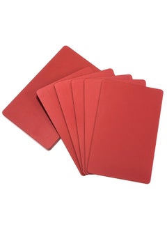 YOKIVE 15 Pcs Anodized Aluminum Business Card With Smooth Surface, Laser Engraving, Great For Office, Hotel, Workshop (Red, 86 X 54 X 0.8Mm)  - Image 1