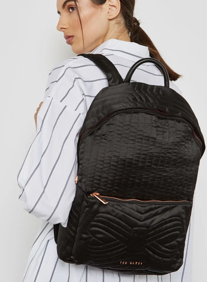 Baker Akija Ted Baker Quilted Bow Leather Backpack Ted Baker  display picture 2