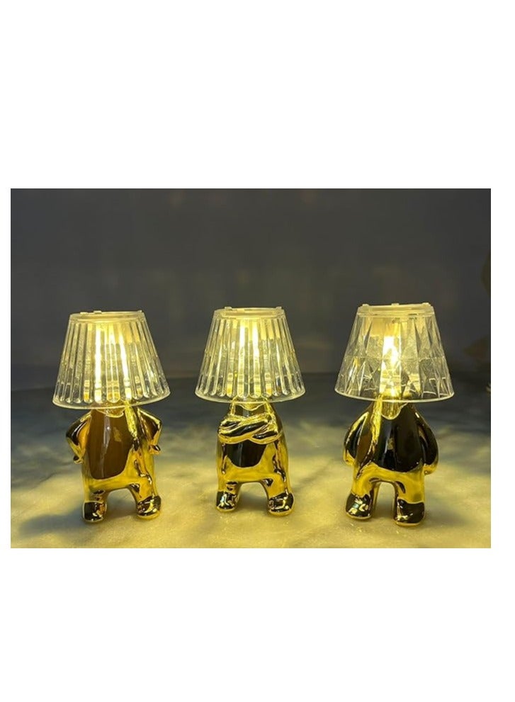 Mini desk lamp with a special design SET 3 PCS) GOLD  - Image 2