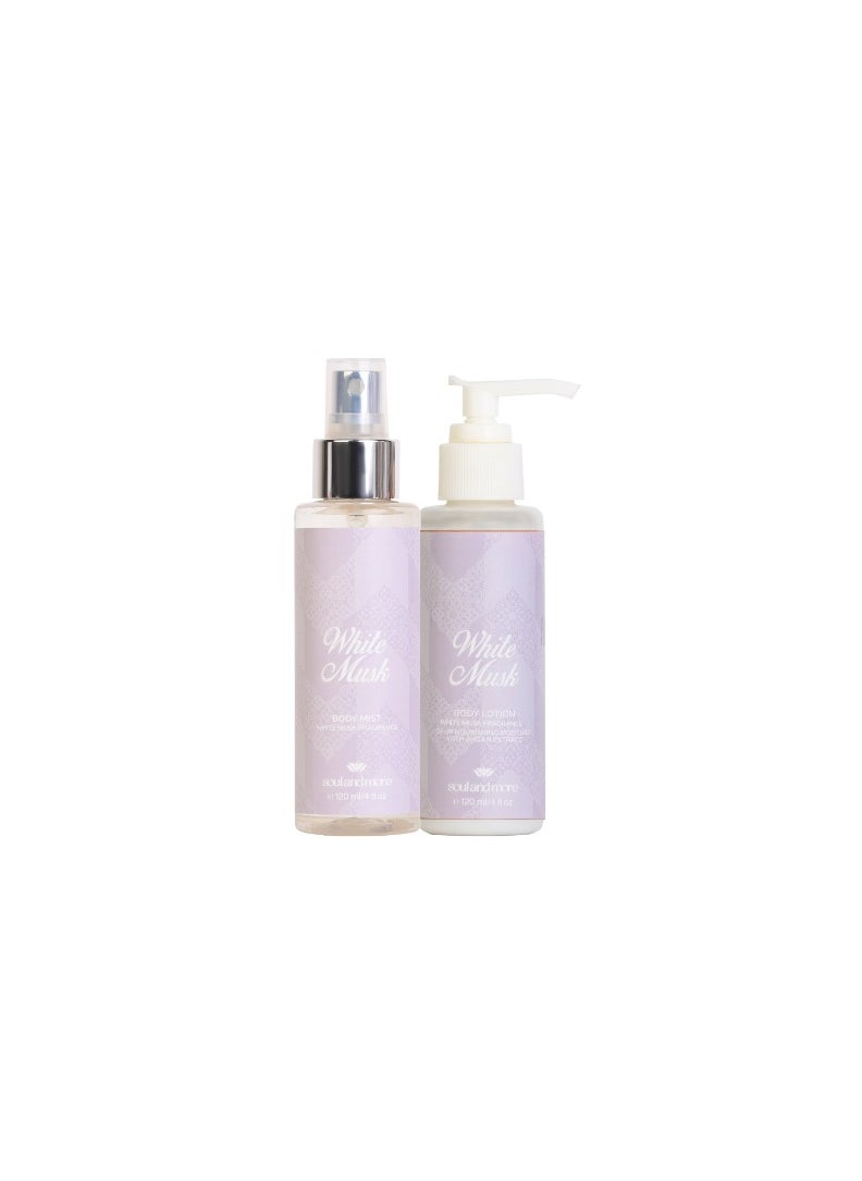 SOUL & MORE White musk set of 2 