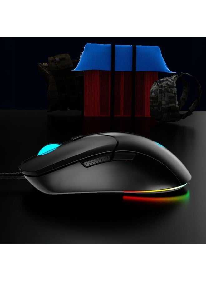 S13 RGB Optical Wired Gaming Mouse – Adjustable 1200/1800/2400/3600 DPI, Ergonomic Design with LED Backlight, 6 Buttons High-Precision Computer Mouse for PC/Laptop Gamers - Image 4