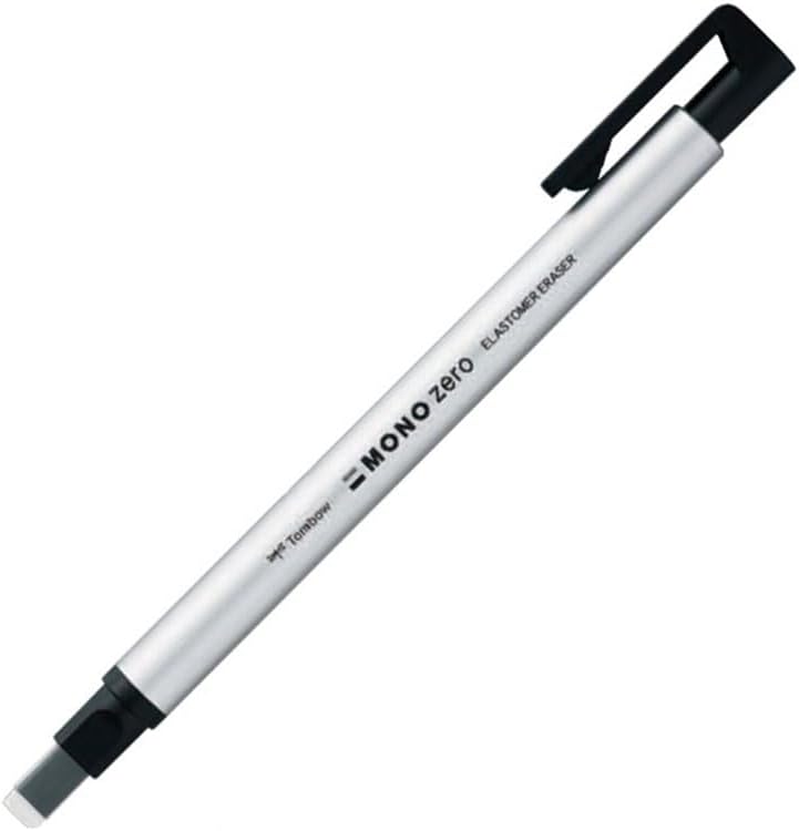 Tombow ممحاة تومبو هولدر مونو زيرو شكل مربع فضي EHKUS04 - Image 1
