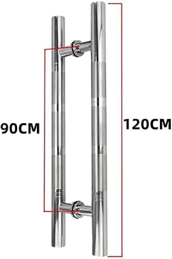 Door Handle Door Handlesets Heavy-Duty 201 Stainless Steel Commercial Push-Pull Door Handle/Glass Door Handle/Wooden Door Handle/Barn Door Handle/Bathroom Shower Door Handle,8 Sizes - Image 2