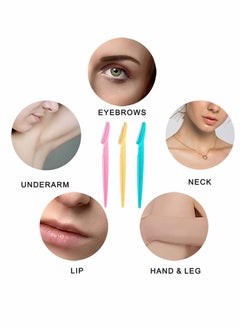 KASTWAVE Eyebrow Razors, 15pcs Eyebrow Razors,Eyebrow Razor and Face Razor for Women,Multipurpose Exfoliating Tool,Face Razor and Eyebrow Shaper For Women...  - Image 3